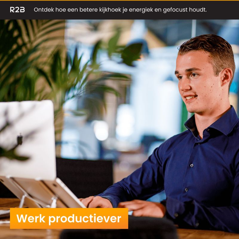 R2B - Breda - Laptopstandaard - Aluminium - Verstelbaar en Opvouwbaar