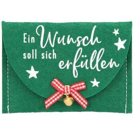 Depesche Weihnachtsgeld Filztäschchen, 1 Stück, 4-fach sortiert