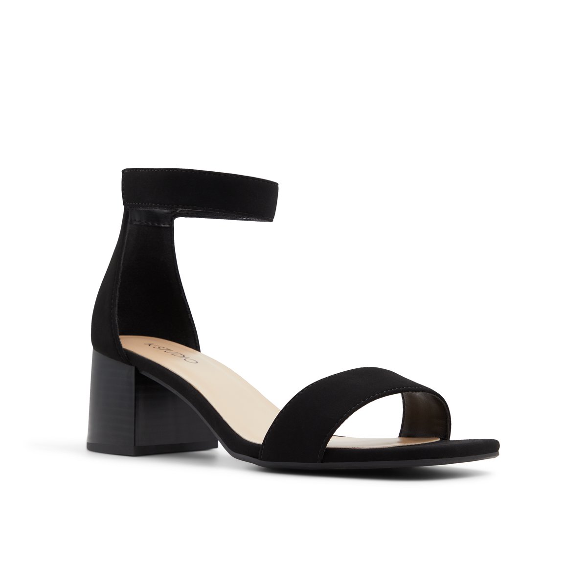 K STUDIO-Rolo-Sandales à talons hauts - Talon Bloc - Noir