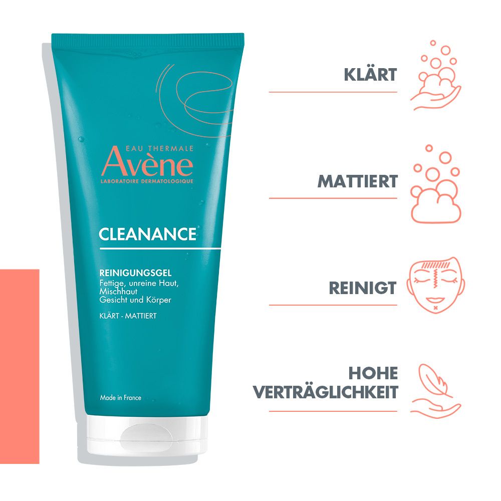 Avène Cleanance Reinigungsgel - bei Akne, Pickel und Mitesser