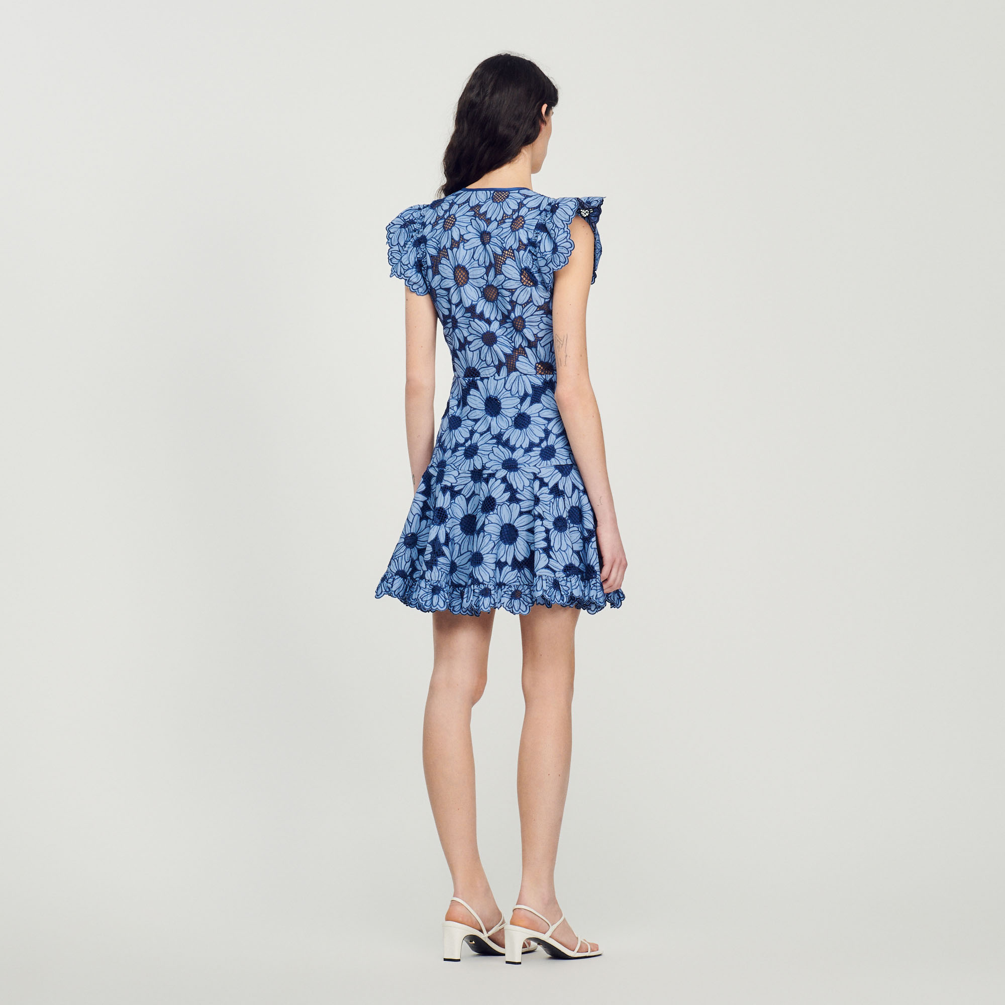 Robe guipure marguerites