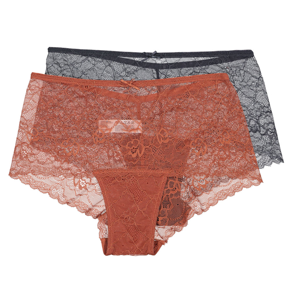 Dames brazilian High waisted  2-Pack Roestbruin kopen? Goed en goedkoop