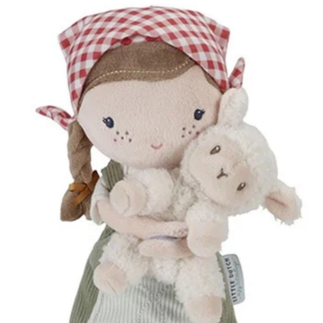 Little dutch lappenpop rosa - boerin - 35 cm