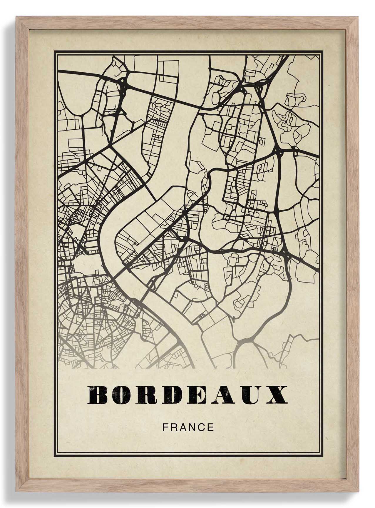 Bordeaux Stadt Sepia