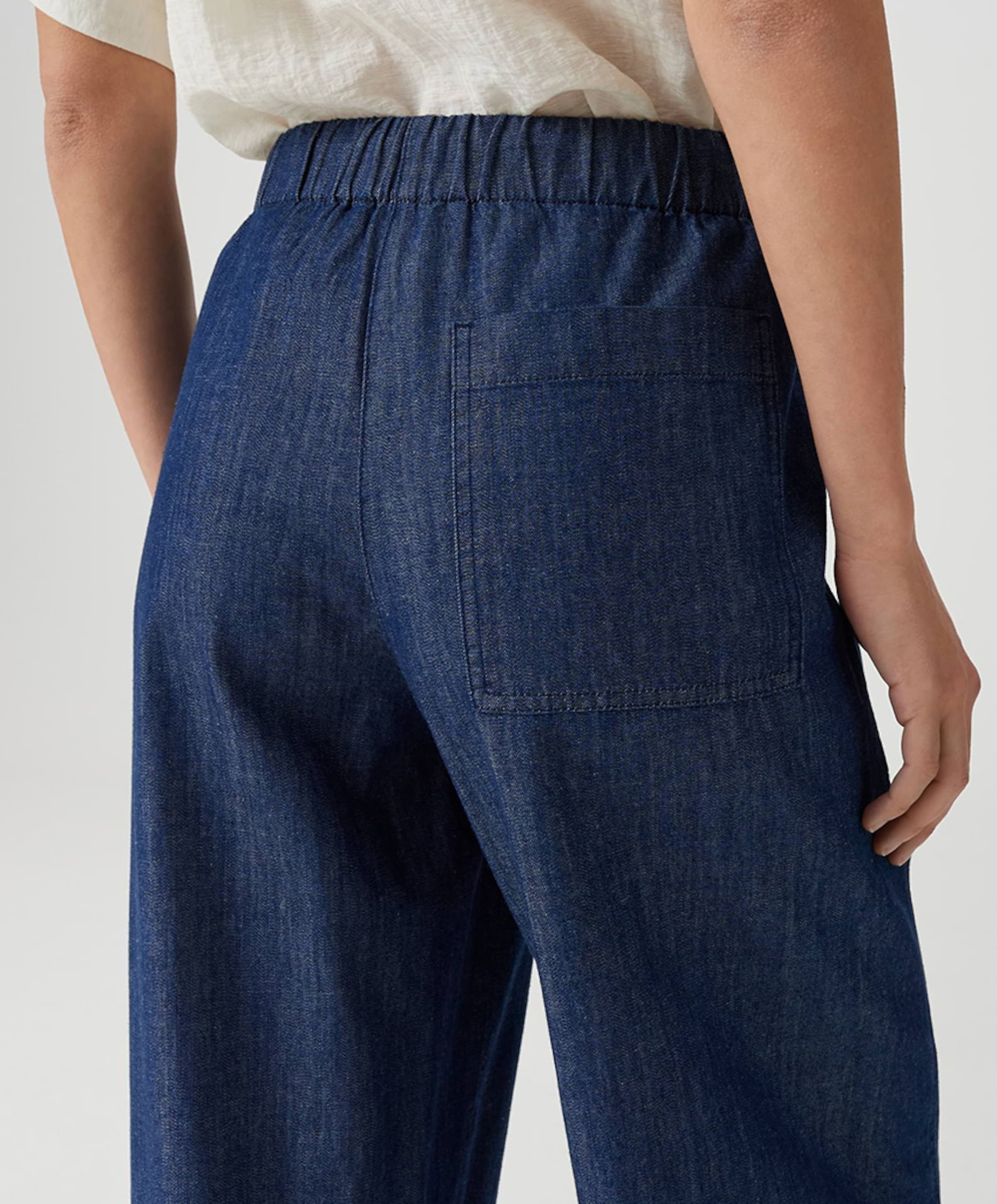 OPUS Melane line dames broek blauw