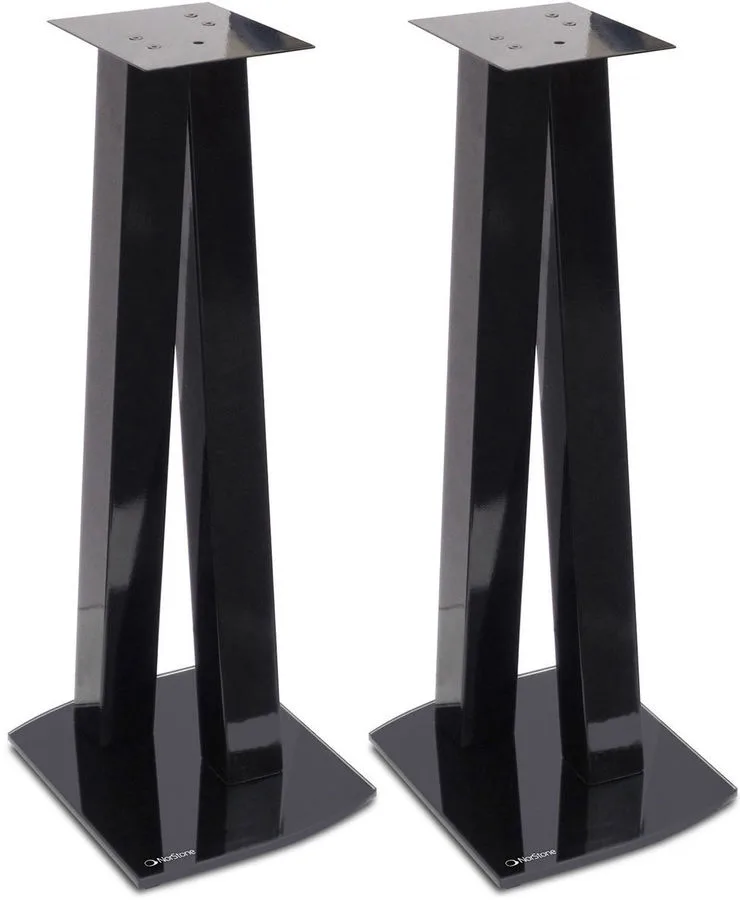 NorStone Walk Stand Noir satin (la paire) Pieds pour enceintes