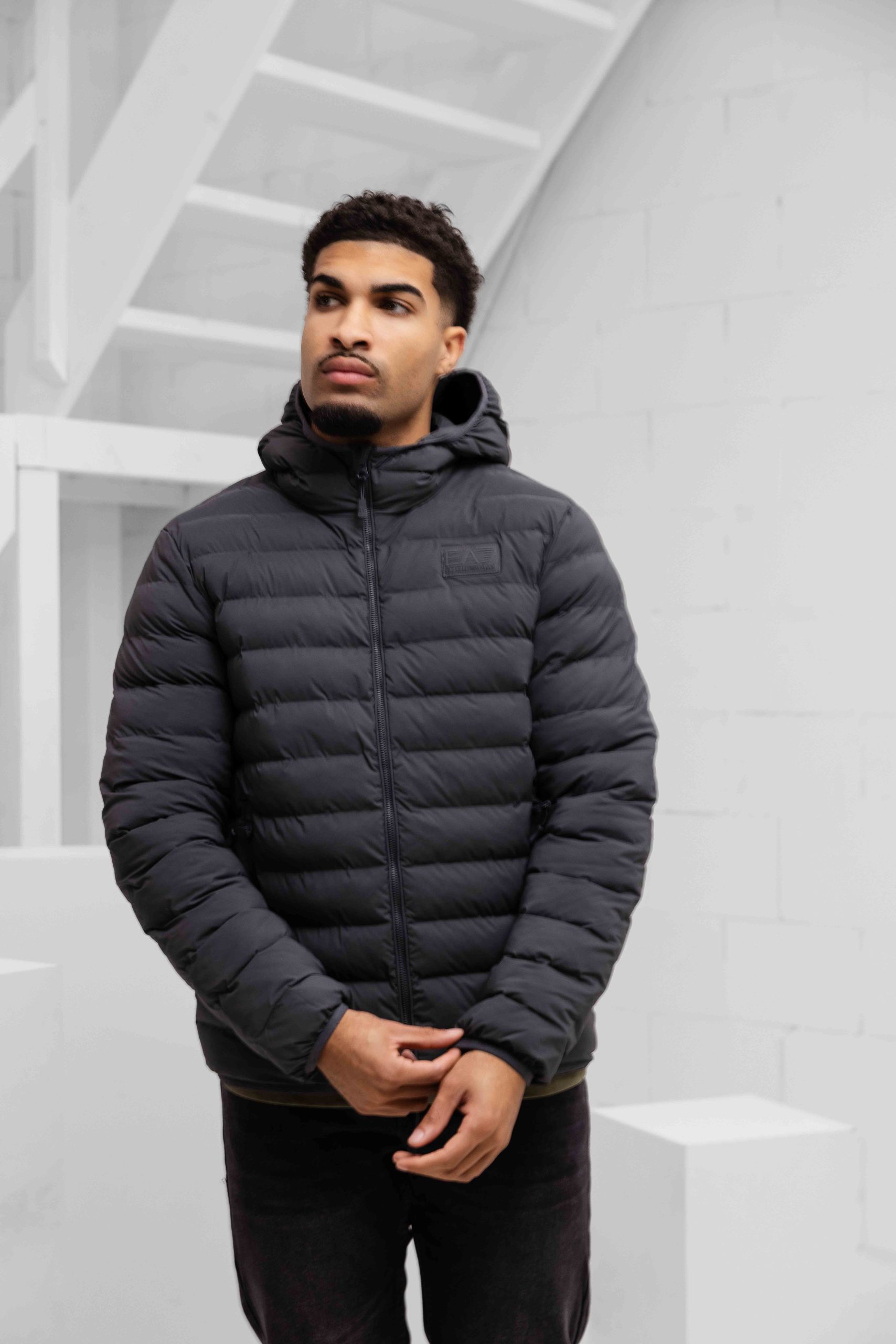 EA7 Emporio Armani 7M000686 Winterjas Heren Donkergrijs