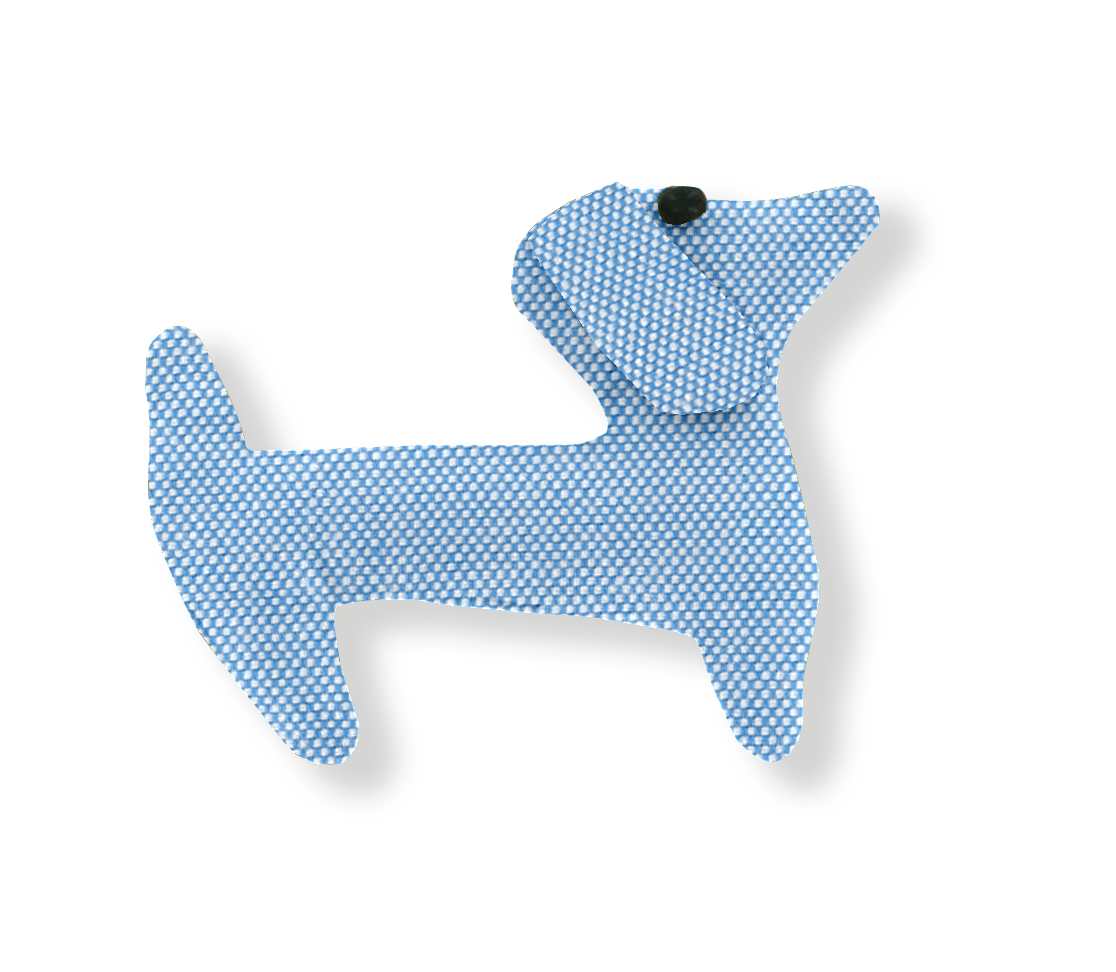 Barrette Basset Oxford Ciel