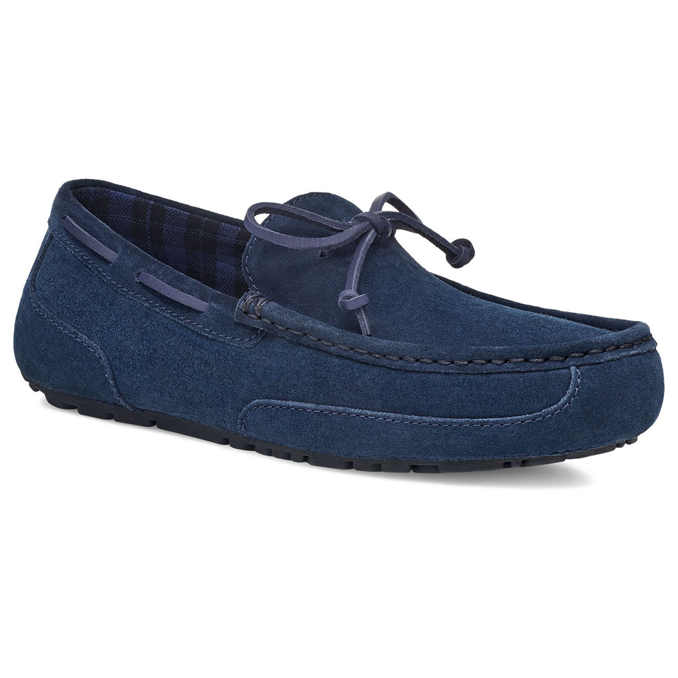 Ugg Mocasins chester en Velours de Cuir Chester Plaid marine