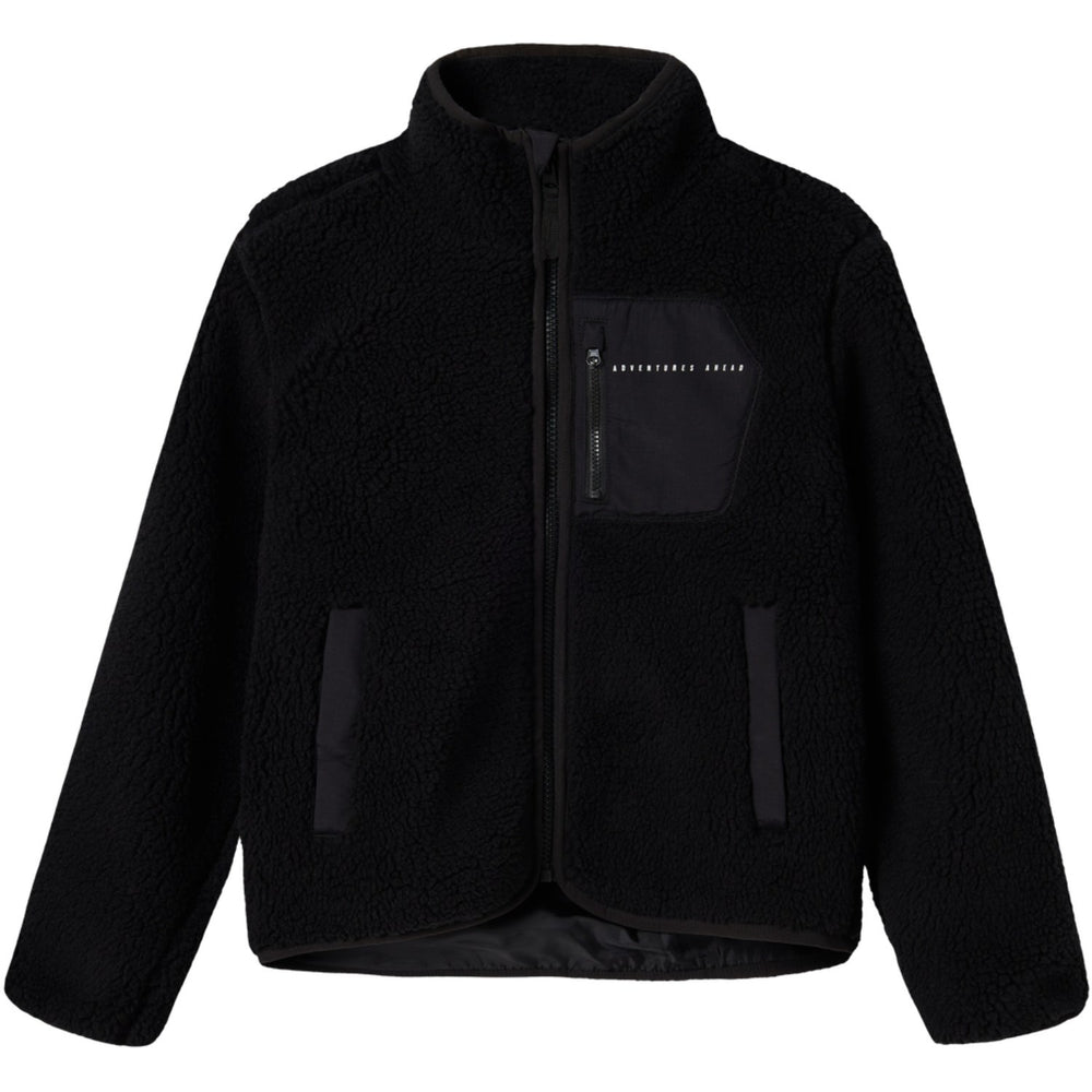Køb Name It Black Nknmattia Sherpa Jakke Pb