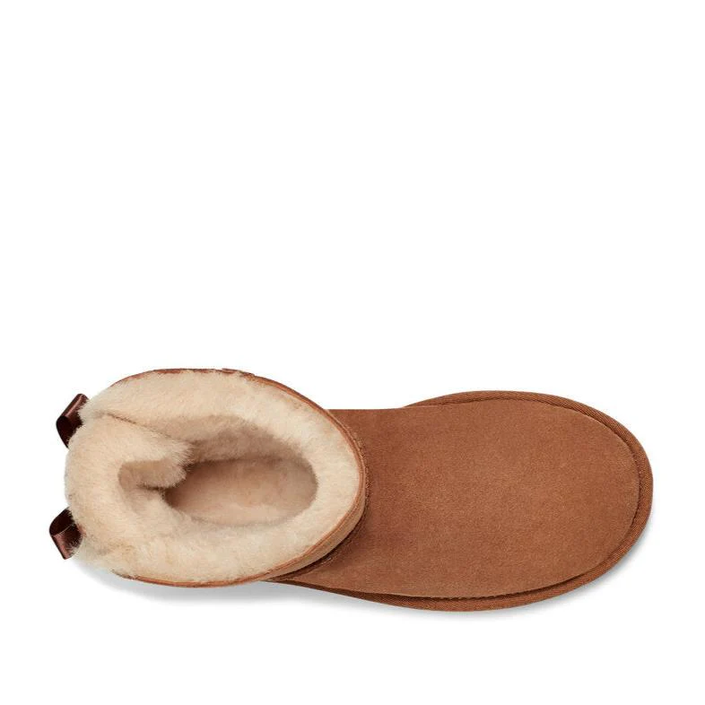 UGG  W Mini Bailey Bow bamsestøvler - Chestnut