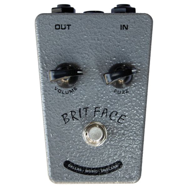 British Pedal Company Dallas Brit Face Fuzz Silver
