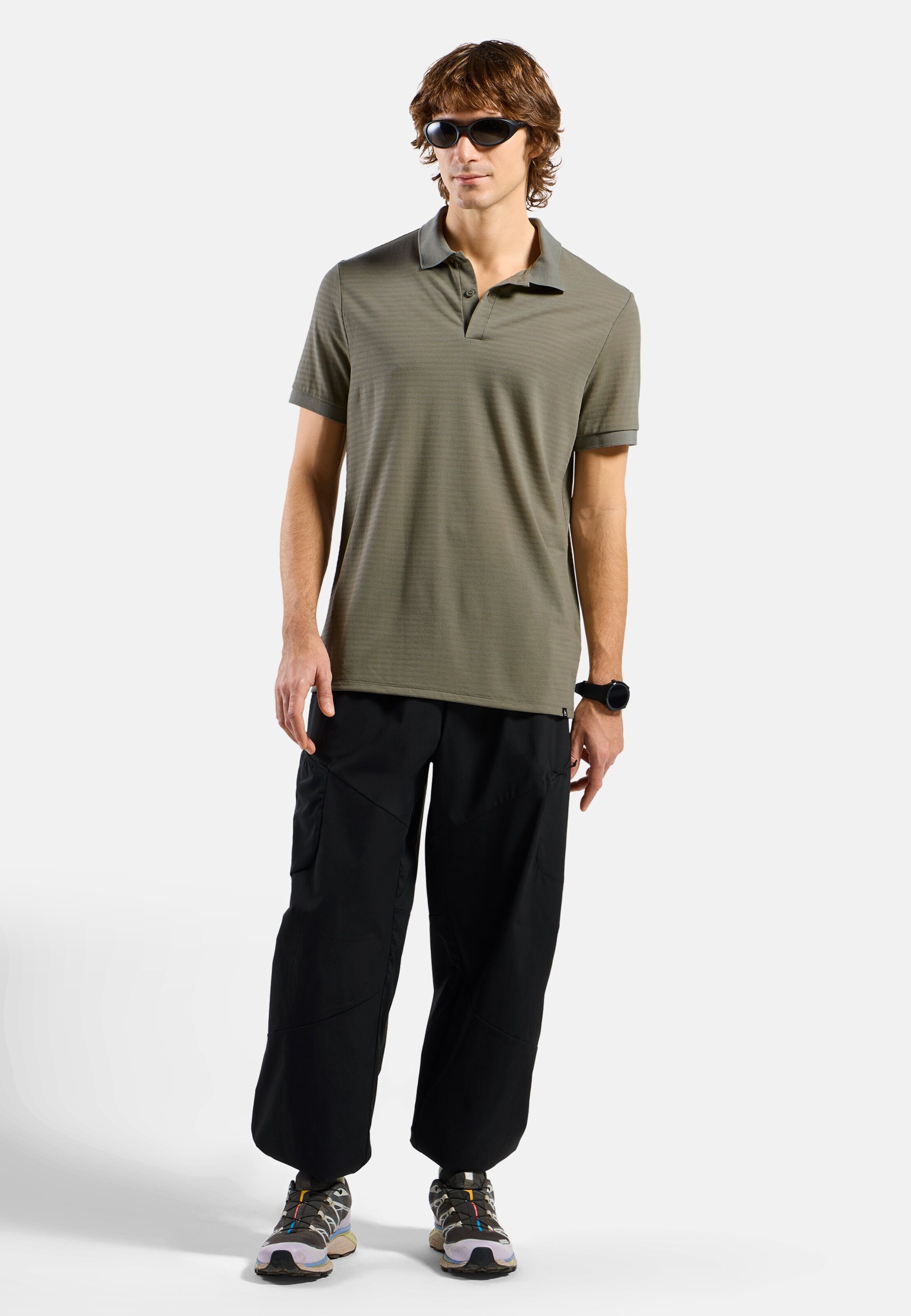 Ascent Poloshirt mit Naturfasern in vetiver