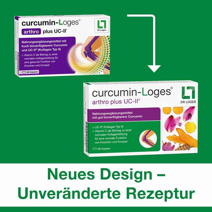 Curcumin-Loges arthro plus UC-II Kapseln, 120 St