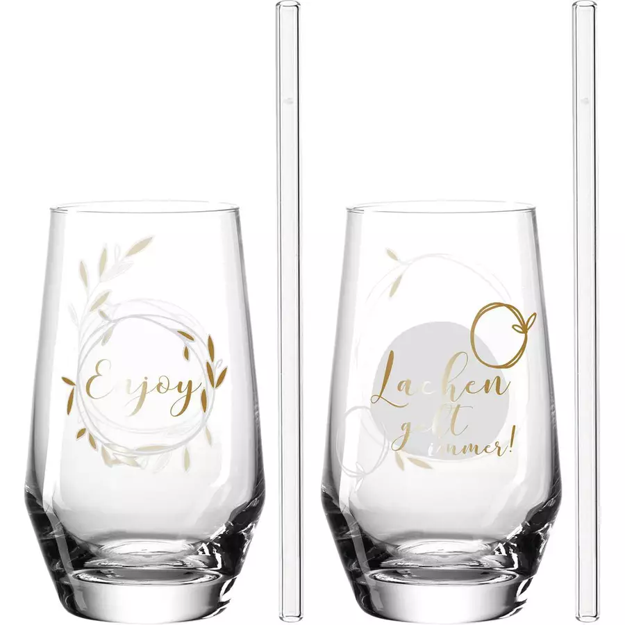 Leonardo Trinkgläser Presente 300 ml 4er Set bunt