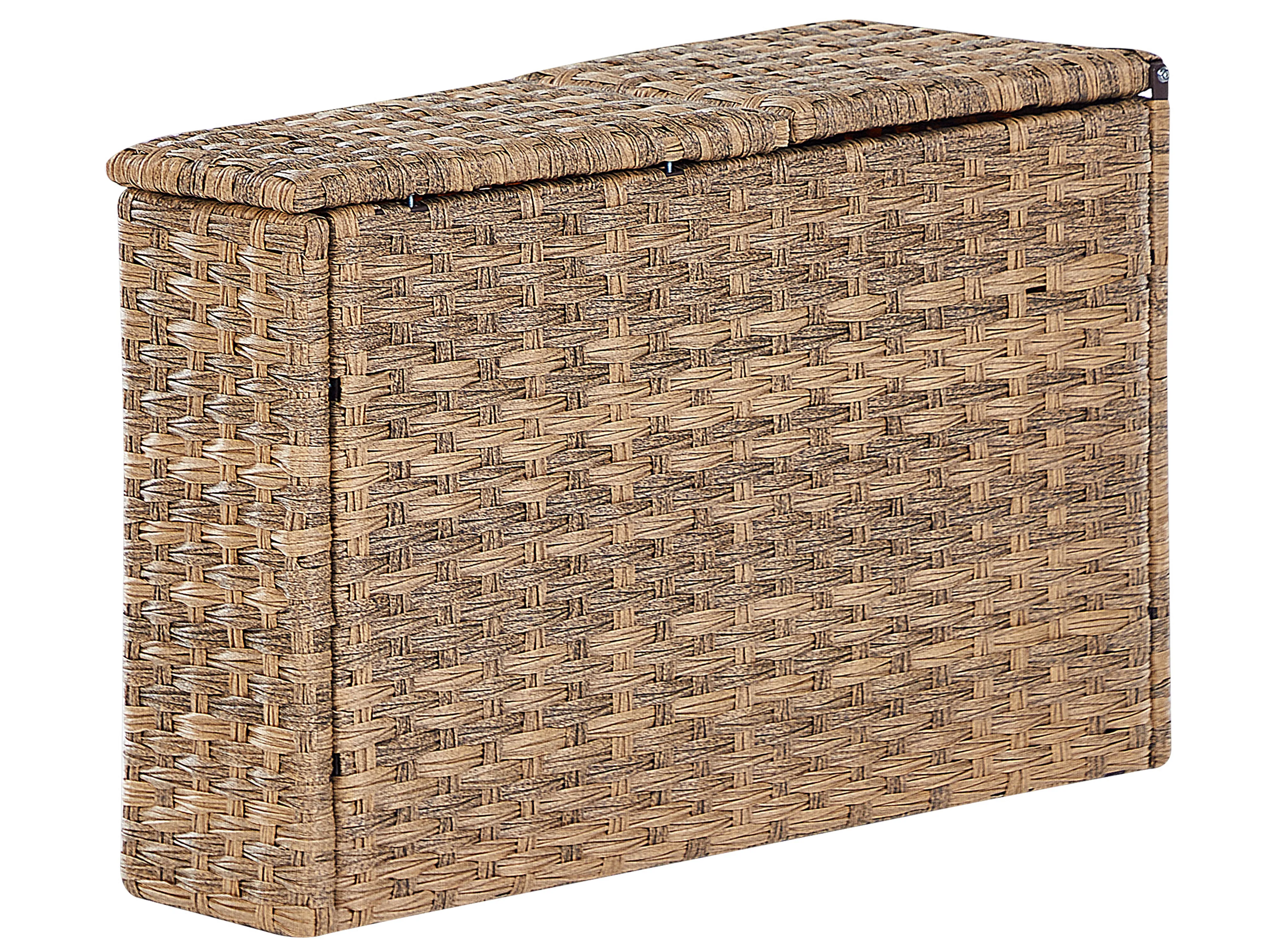 Loungeset met tafel 9-zits SEVERO PE rotan Goudbruin