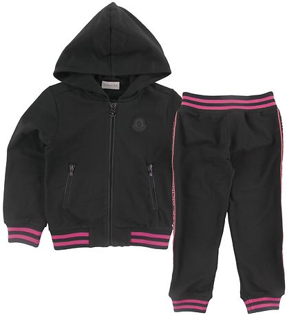 Moncler S?t - Cardigan/Bukser - Maglia - Sort