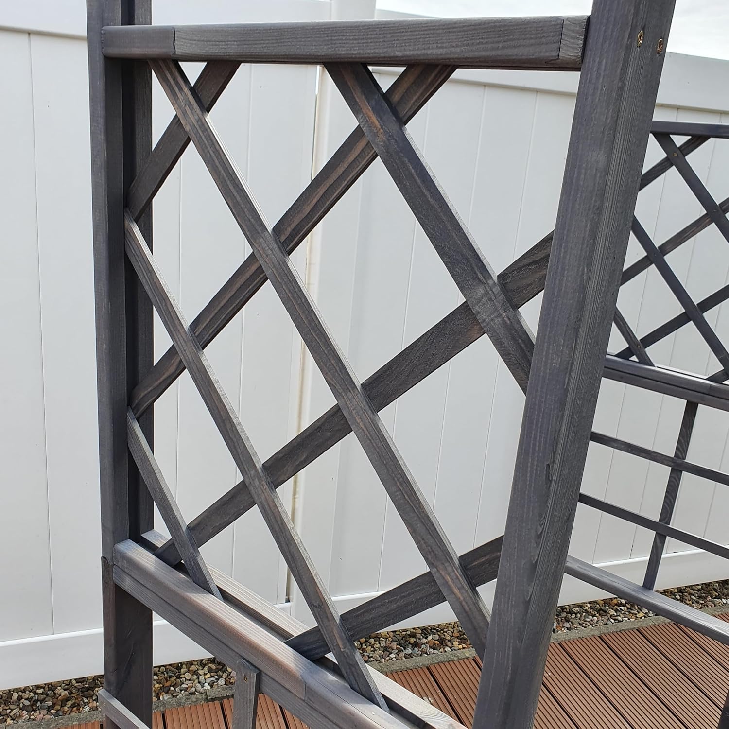 Pergola Ben, grau, 200x60x210cm