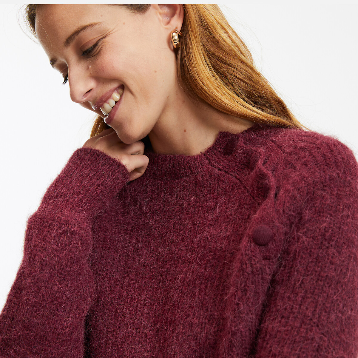 COLEÇÕES LA REDOUTE<br>Trui-jurk em alpaca mista