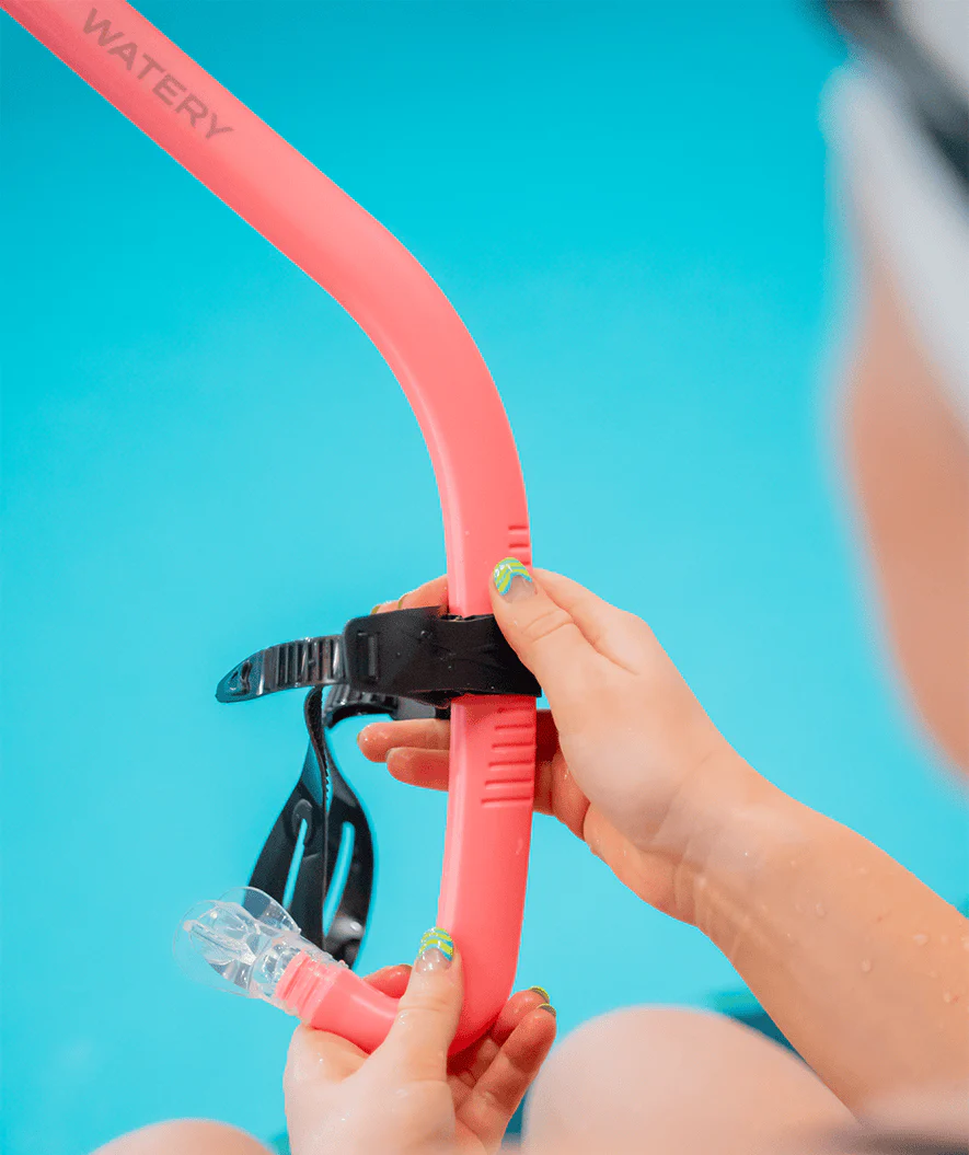 Watery centersnorkel til voksne (fra 15 år) - Hydrolite - Blå