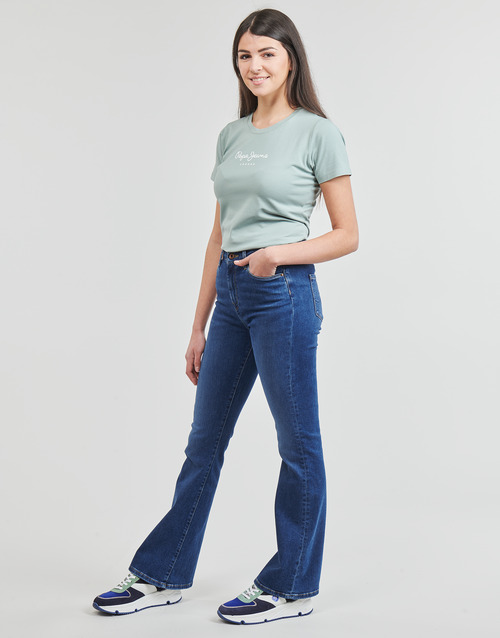 Pepe jeans - SKINNY FIT FLARE UHW - Denim