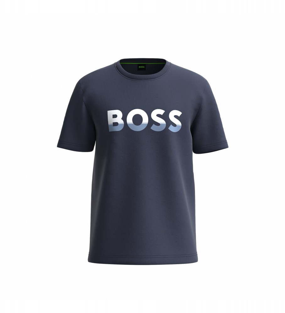Camiseta BOSS com o logo azul