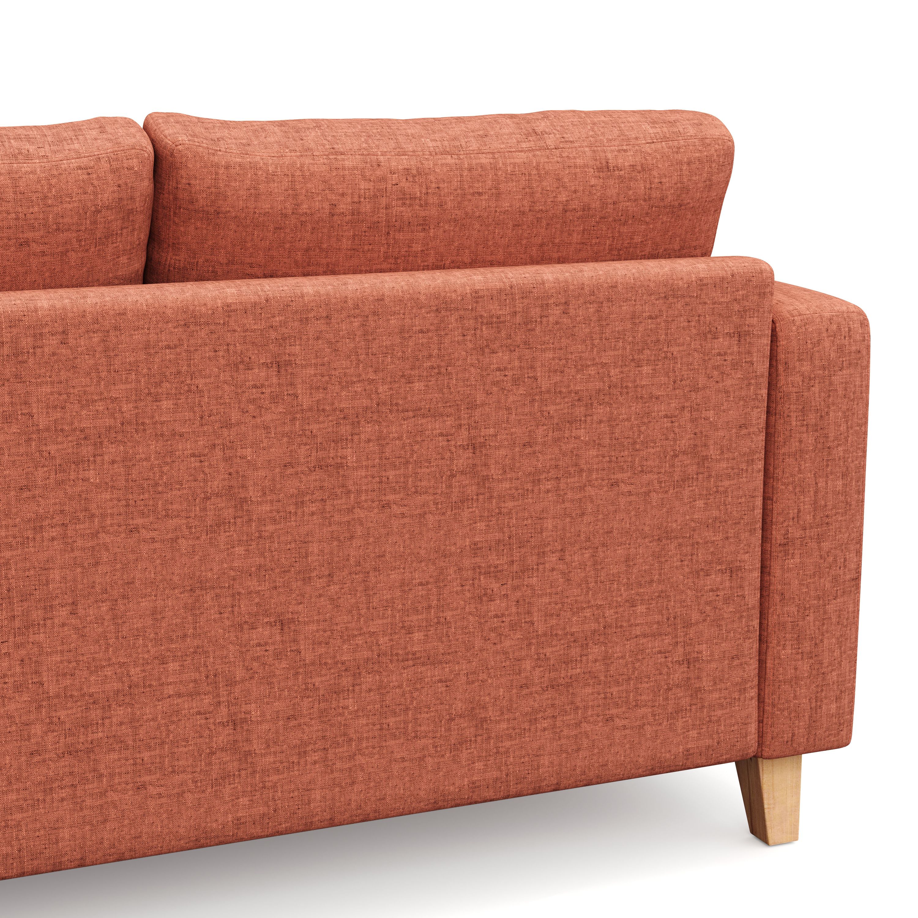 Ecksofa NOLAN rechts terracotta