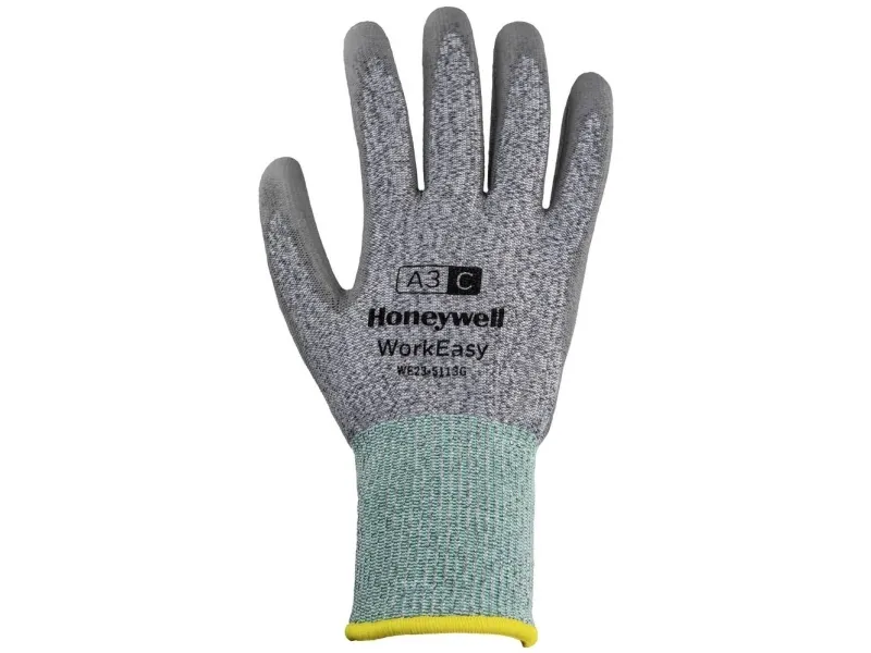 Honeywell WE23-5113G-9/L, Beskyttende vanter, Grå, L, Workeasy, Ridseresistent, Punkteringsbestandig, Glasfiber, Polyurethan