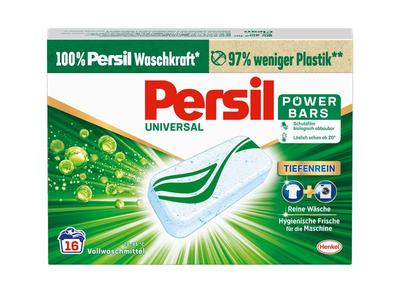Persil Waschmittel Kapseln Power Bars Universal 16 Stück Vollwaschmittel für saubere Wäsche