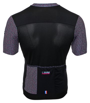 Maillot Manches Courtes LeBram Aspin Noir Bleu Rose