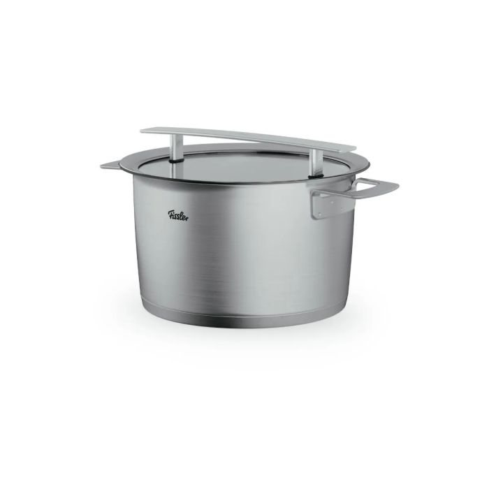 Fissler Phi Collection Hoher Kochtopf mit Glasdeckel 24 cm