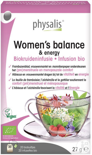 Physalis Women's Balance&Energy Infusion Bio 20 Sachets