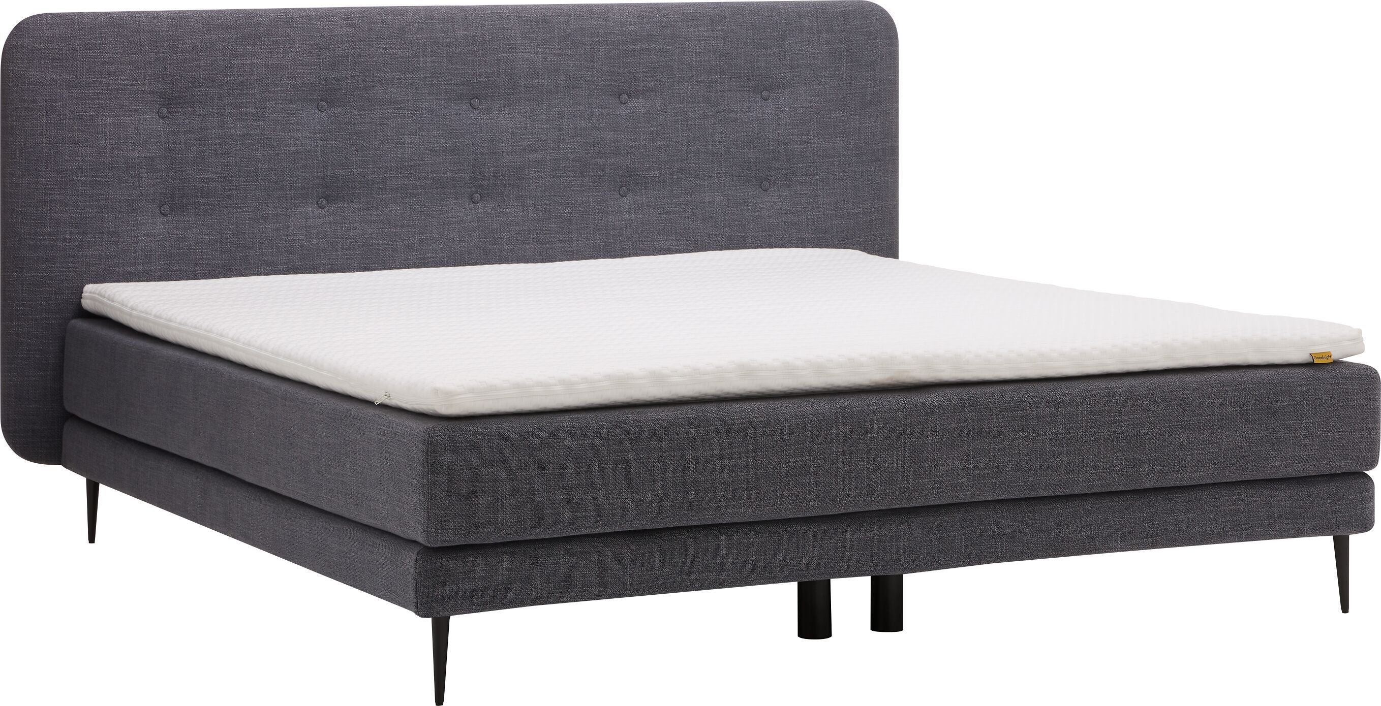 bico GOODNIGHT Boxspringbett - Dunkelblau / B: 160.0 cm x T: 200.0 cm