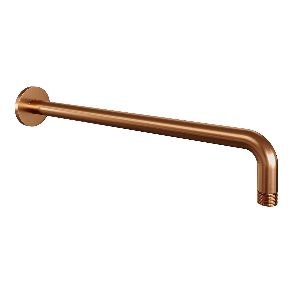 Brauer Copper Edition thermostatische inbouw regendouche met 3 standen handdouche, gebogen muurarm, glijstang en hoofddouche 20cm set 69 koper geborsteld PVD