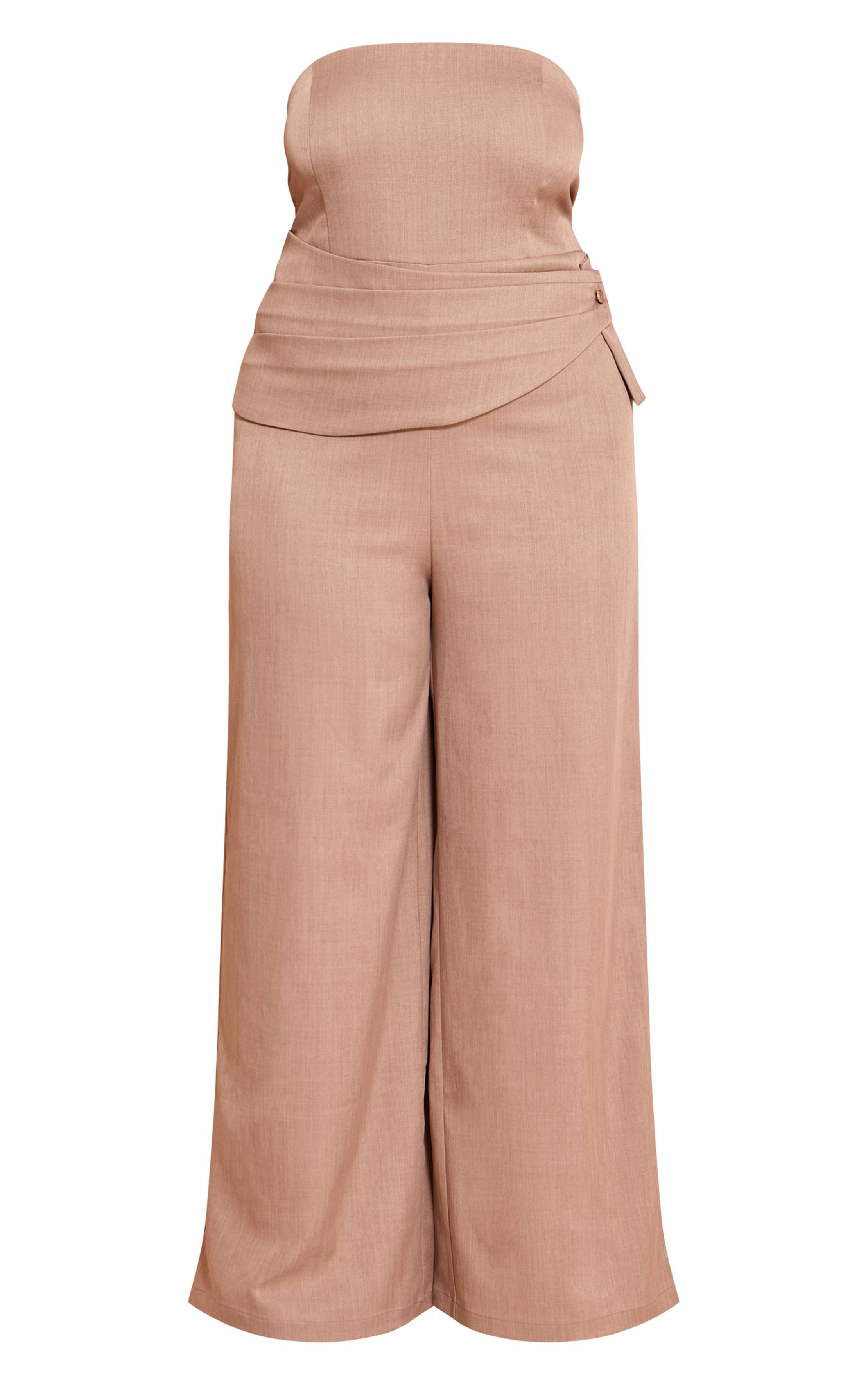 Champignon Combinaison Grande Taille Bandeau Tissé Avec Détail Nœud