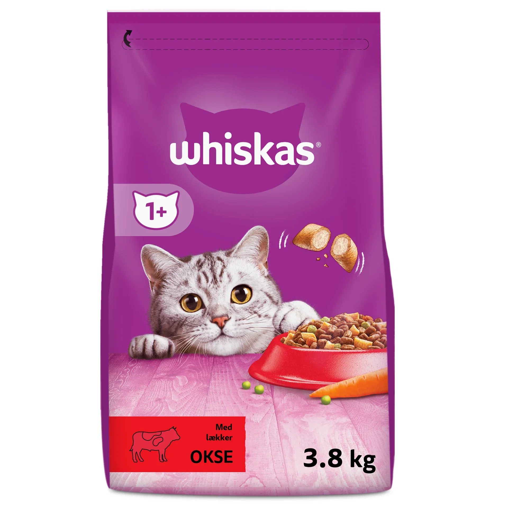 Whiskas Whiskas 1  Okse 3,8 kg
