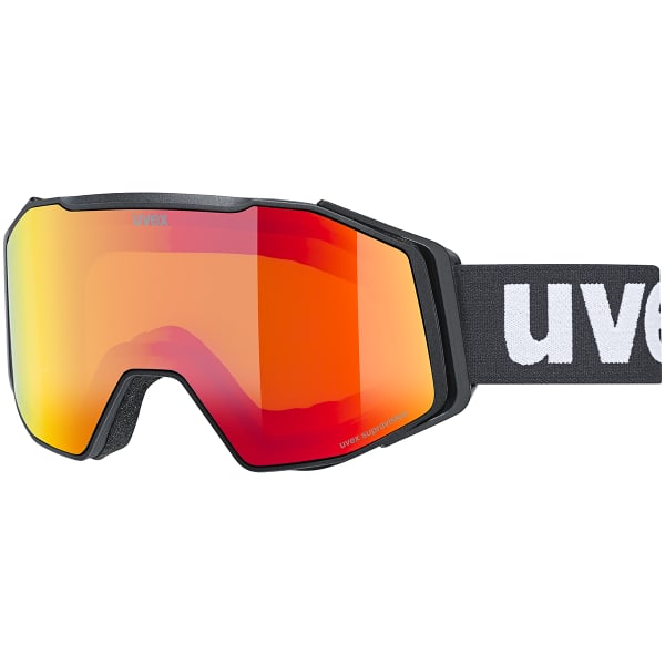 Masque de ski UVEX GRAVITY FM BLACK MATT/MIRROR RED