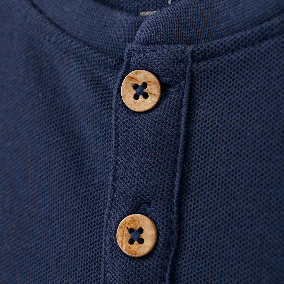Topolino Jungen T-Shirt aus Piqué-Struktur dunkelblau