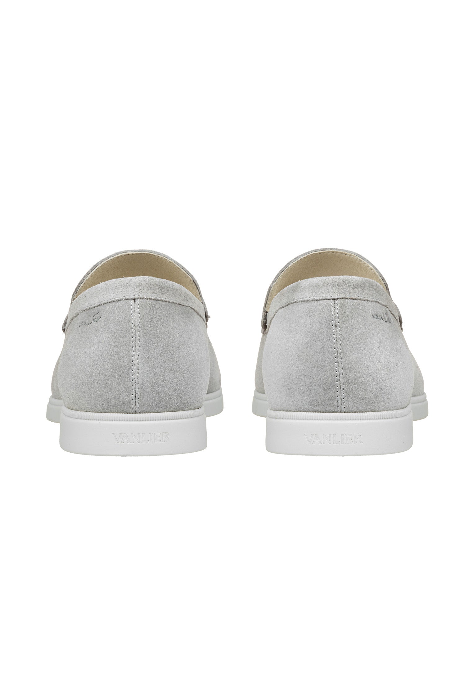 Licht grijs suède Ascona loafer