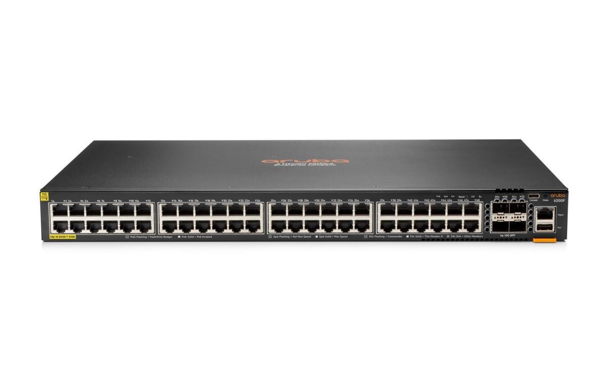 PoE+ Switch CX 6200F 48G PoE+ 52 Port<br>Aruba CX 6200 Switch-Serie