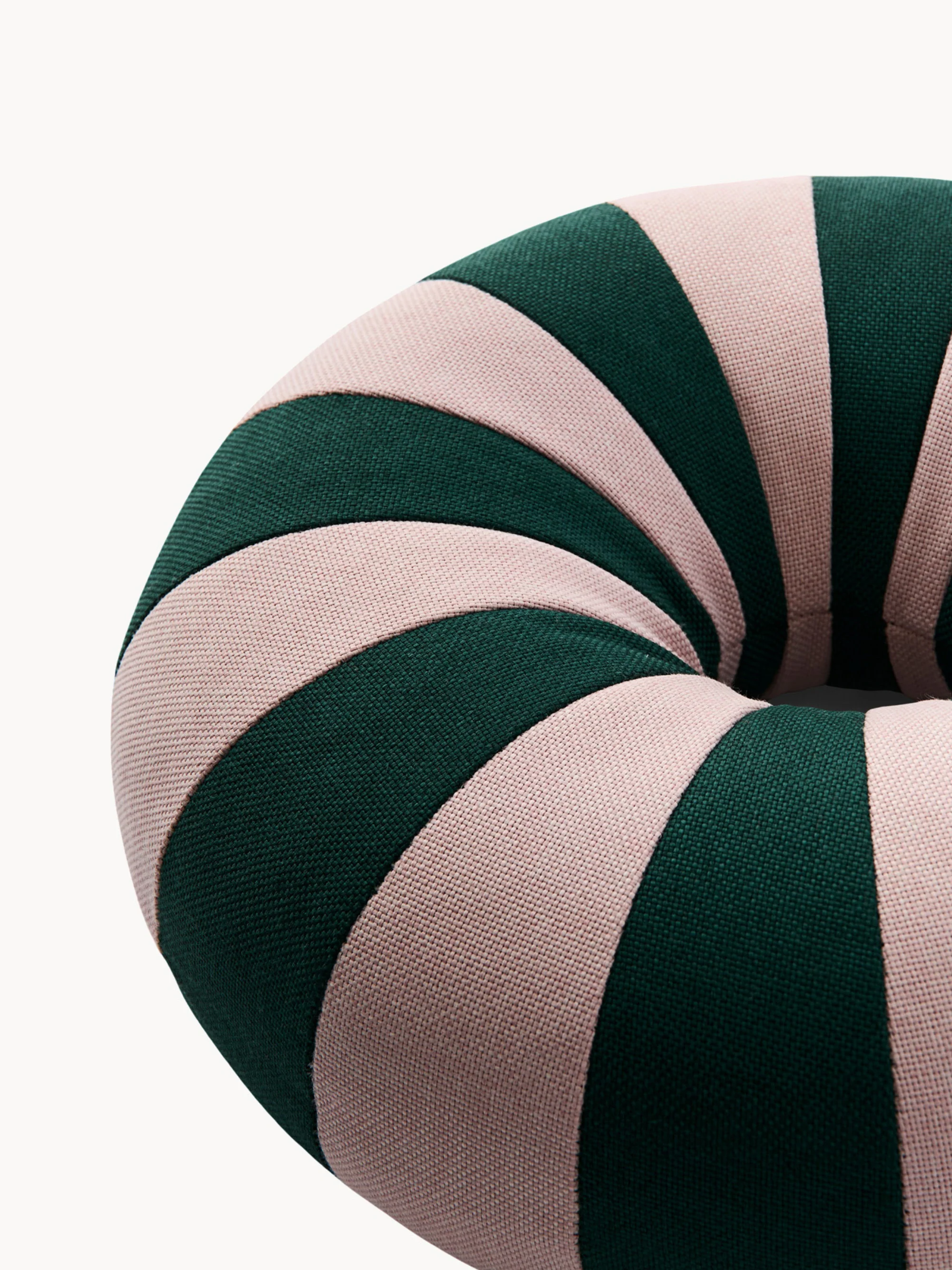 Rond gestreept kussen Float