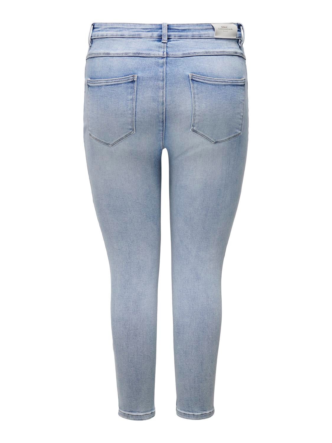 CARMILA Hohe Taille Skinny Fit Jeans Light Blue Denim