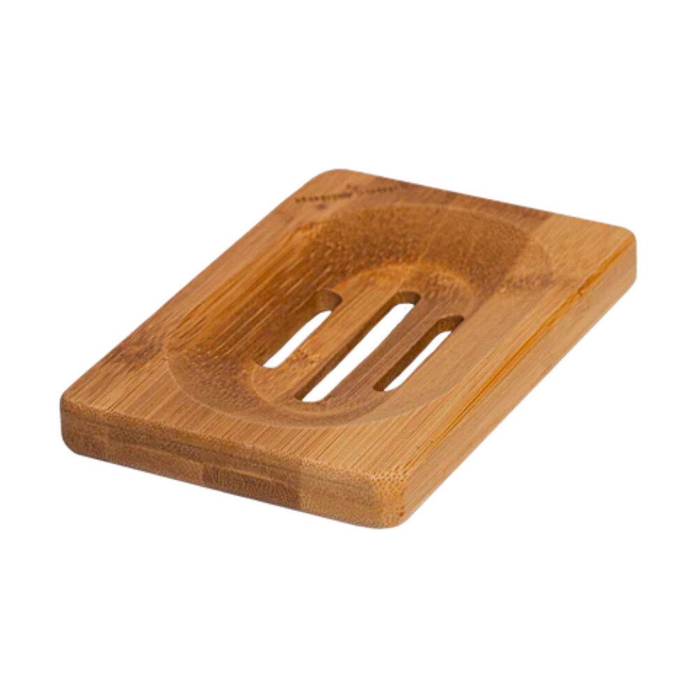 HappySoaps Zeep Houder van Bamboe van Bamboe voor Twee Zeep Bars40 gr