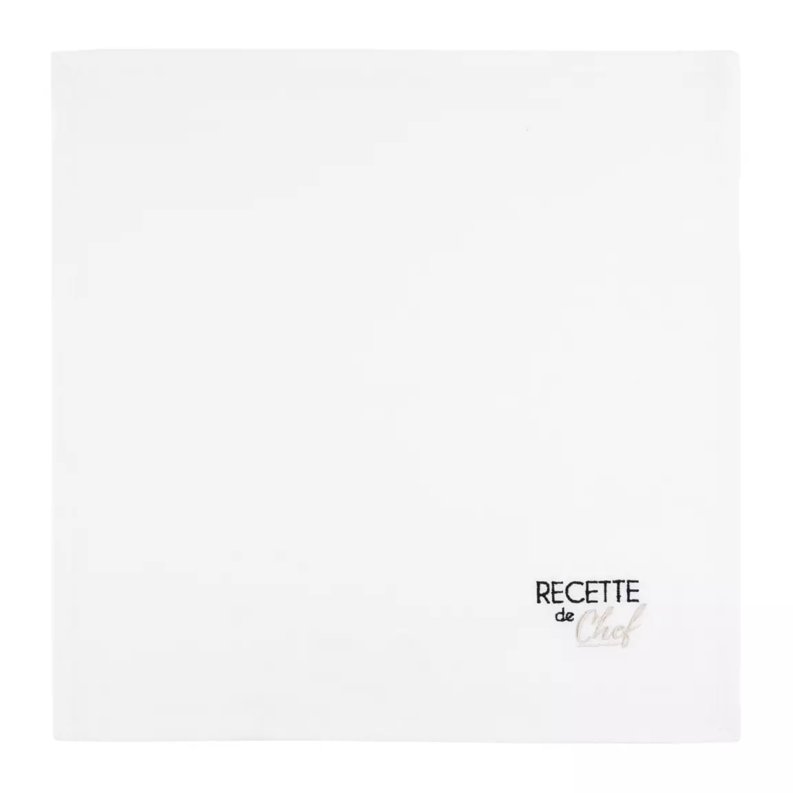 Lot de 2 serviettes coton (40 x 40 cm) Duo Beiges