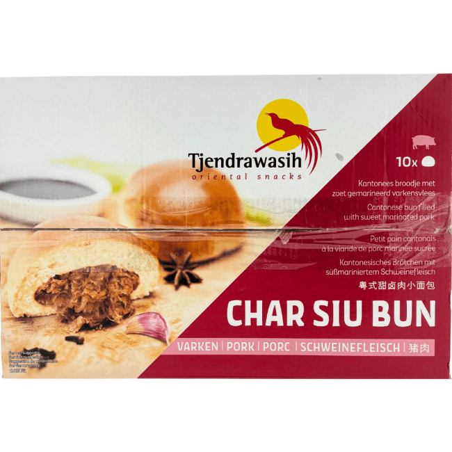 Tjendrawasih Bevroren Char Siu Broodje 10x120g