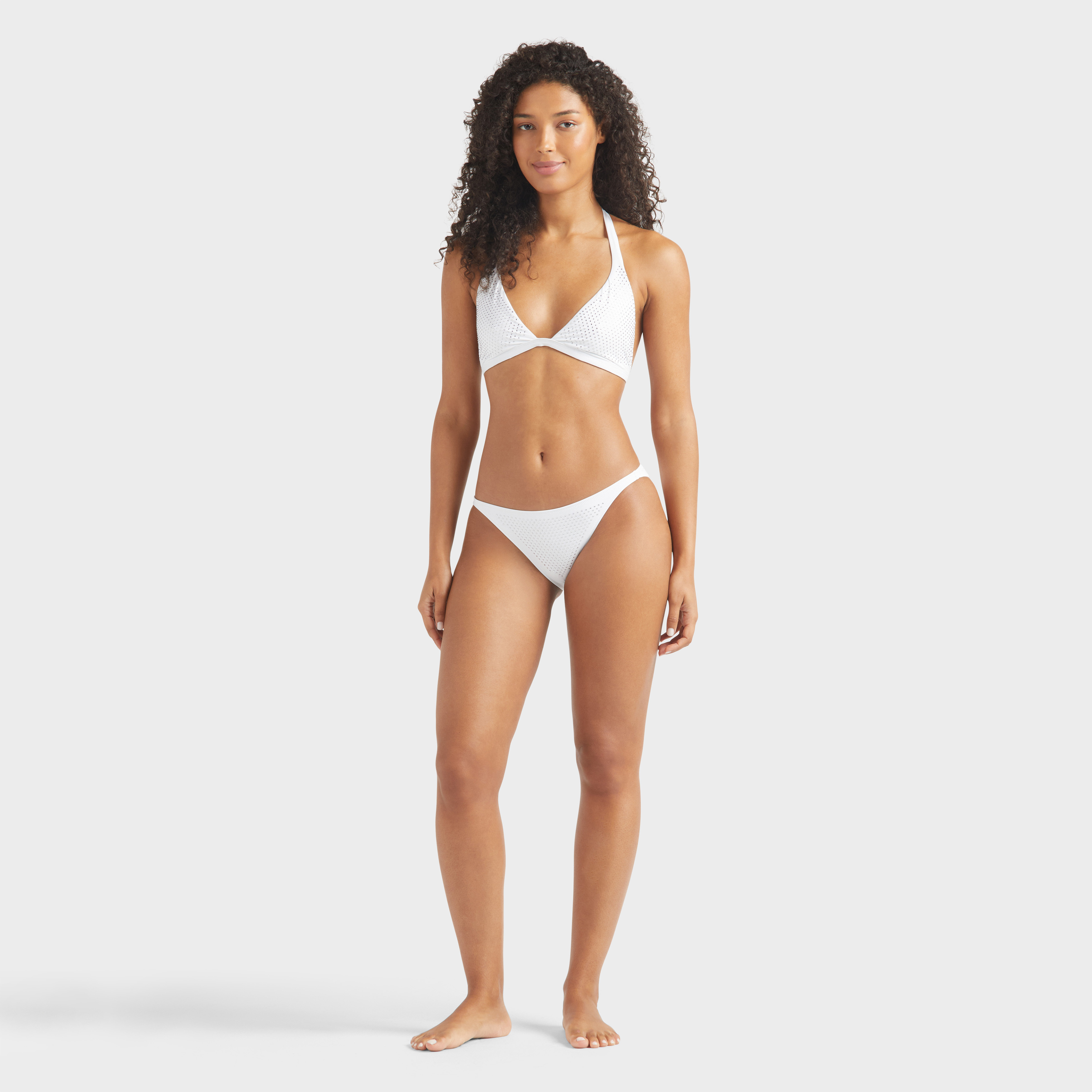 Bas de maillot de bain culotte mini femme Strass