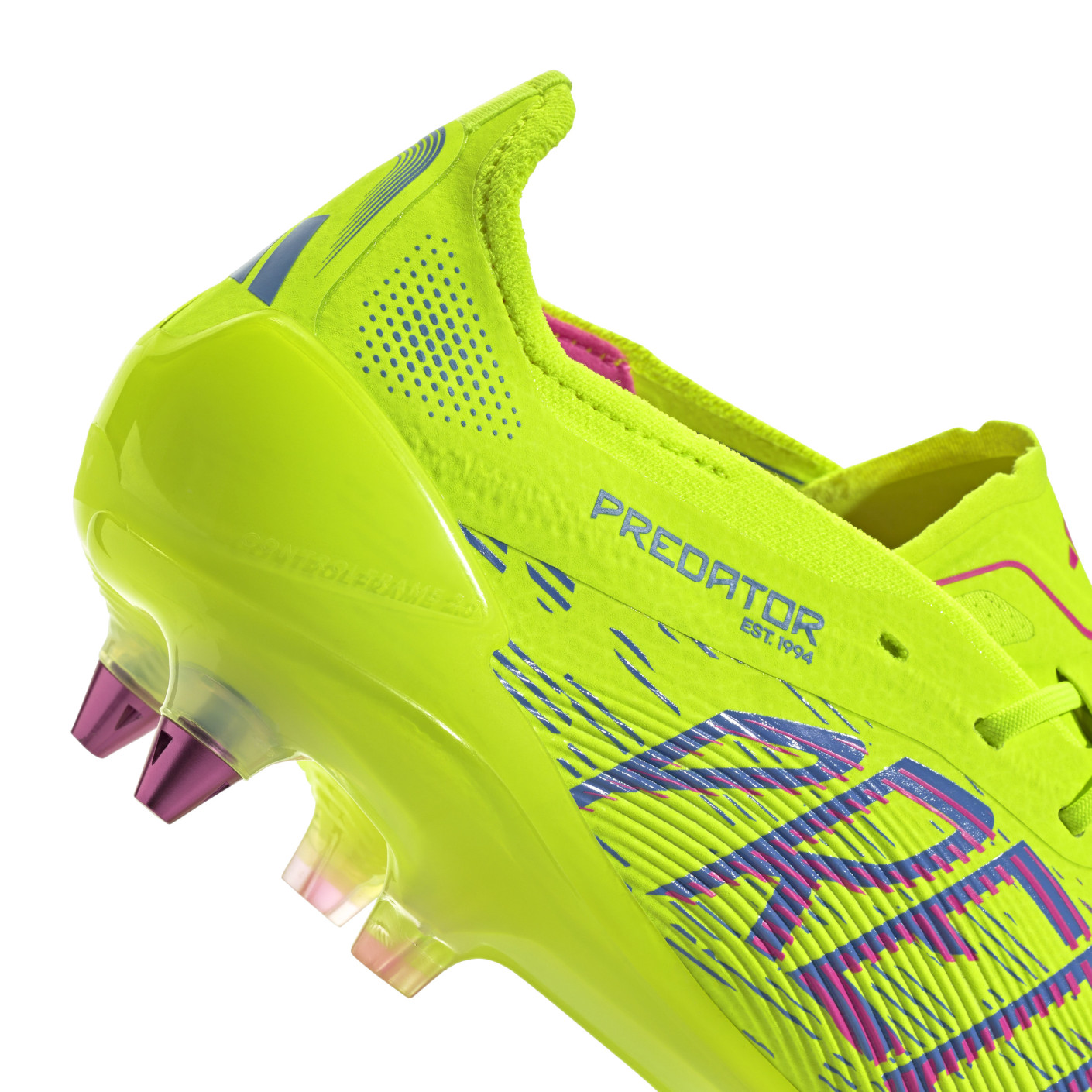 Adidas Predator Elite IJzeren-Nop Voetbalschoenen (SG) Neongeel Blauw Roze