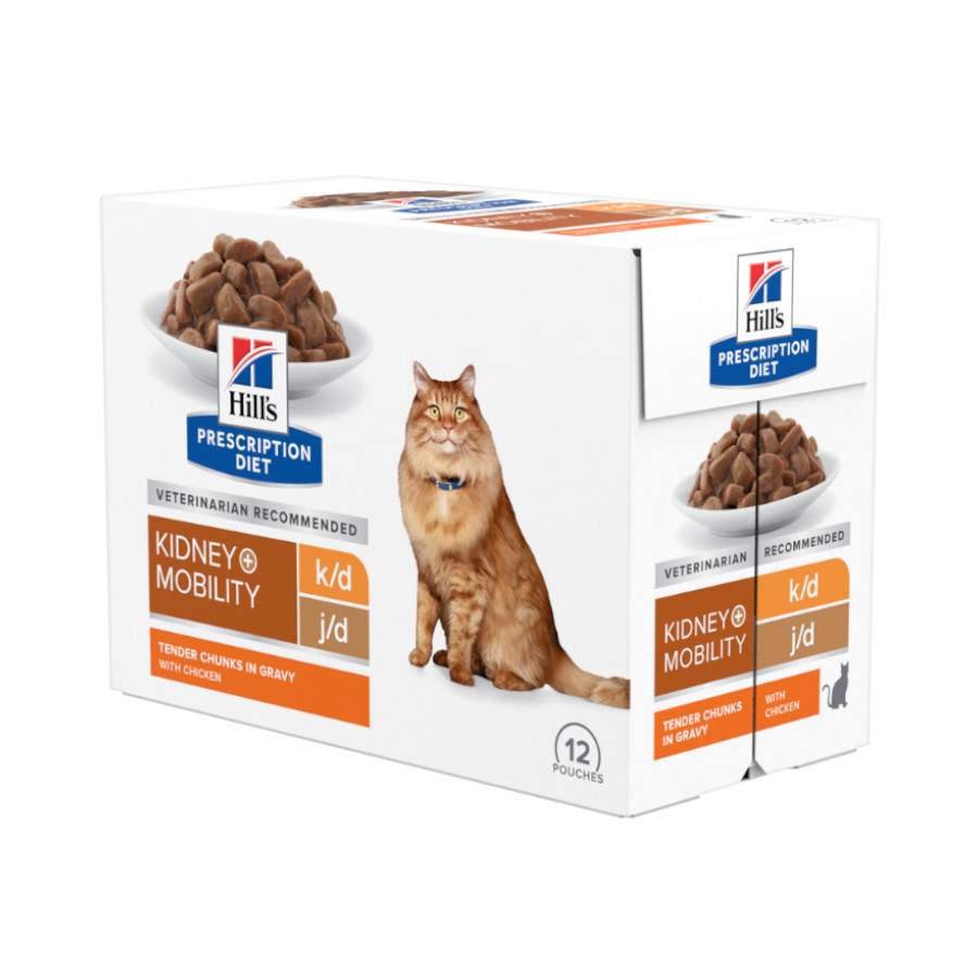 Hill's Prescription Diet k/d + Mobility j/d Frango sobre para gatos