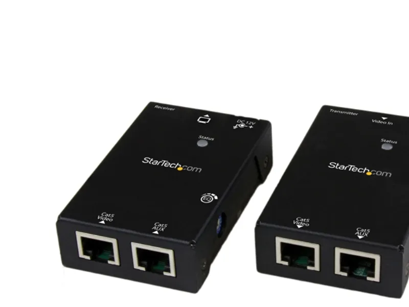StarTech.com HDMI Over CAT5e / CAT6 Extender with Power Over Cable - 165 ft (50m) HDMI Video/Audio Over Dual Ethernet Cable Extender (ST121SHD50) - Video/audio ekspander - over CAT 5e/6 - op til 50 m - for P/N: ST128HDMI2, SVA12M2NEUA, SVA12M5NA, VID
