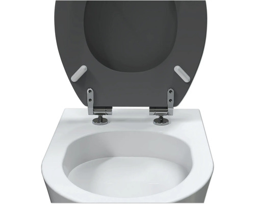 form&style toiletzitting Agrigan Terazzo decor donker soft-close mechanisme